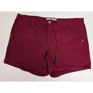 Bit & Bridle Shorts Red Cotton Drawstring and Pockets Size 16